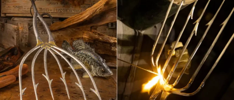 Команда сварщиков из отца и сына создает убийственные копья для подледной рыбалки